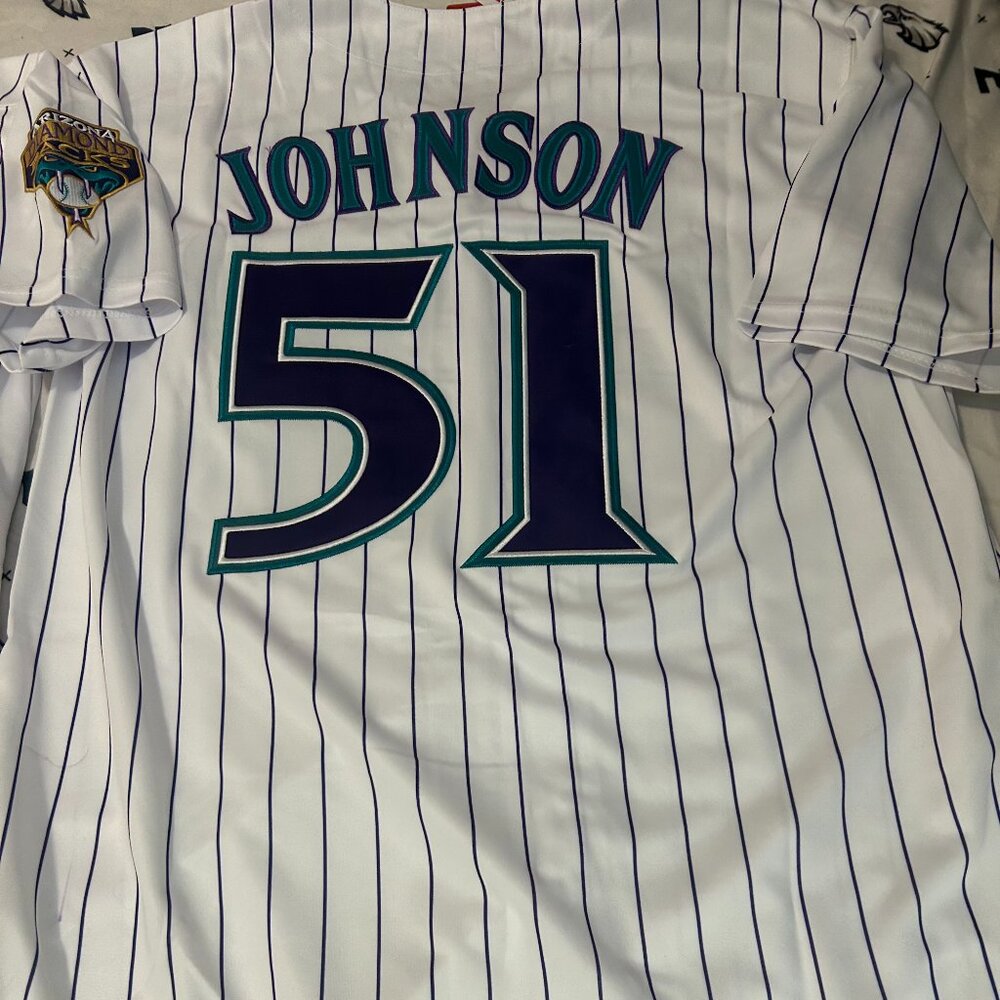 ARIZONA DIAMONDBACKS RANDY JOHNSON Men's JERSEY M,L,XL,2XL by Mitchell & Ness - Picture 2 of 7